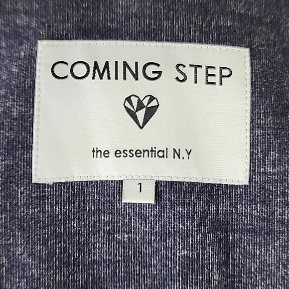 Coming Step Essentials N.Y Single Breasted Jacket Lined Size 1 Small Minimalist - Picture 3 of 16